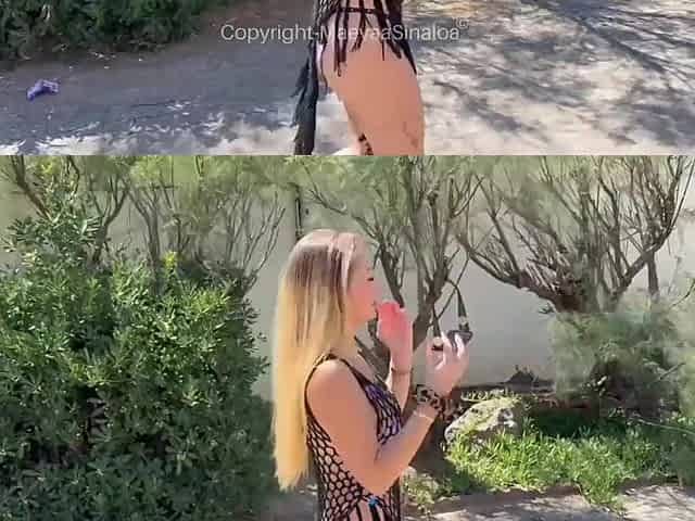 Maeva Sinaloa - Married woman discreetly gets screwed in the street during the day