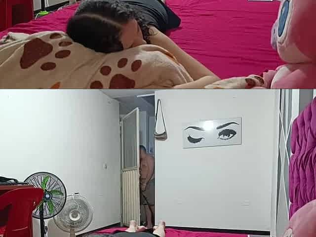 I catch my glamorous stepsister in her couch showing her admirable pink cunt and I bang her hard - Spanish porn