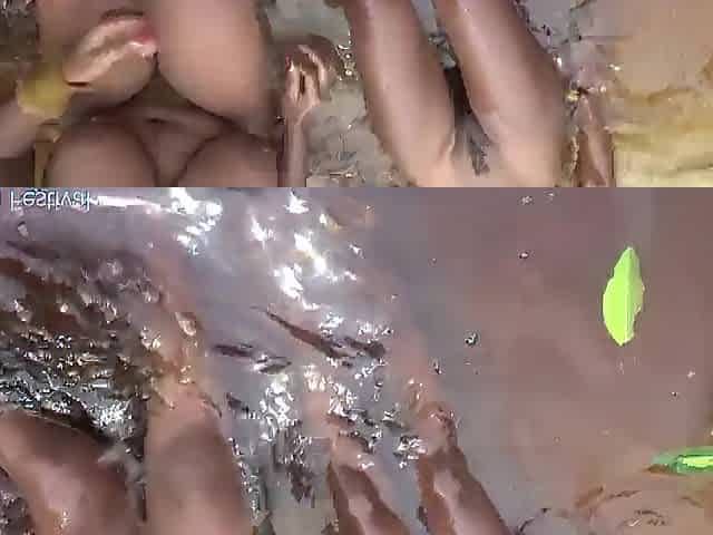 This fortunate Afro villager has a slender and a breasty whores to screw anytime