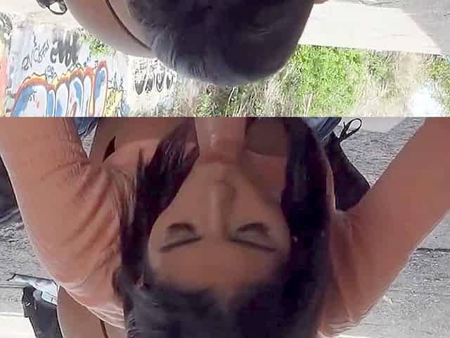 Sheila Ortega gets invited to play a cash game and wins a free fuck in public
