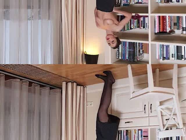 Anastasia Ocean - Horny Damsel Masturbates Sitting On A Chair