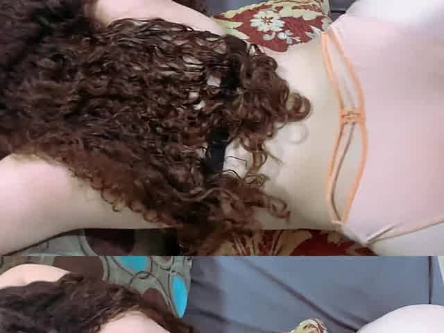 Close-up creampie for the light-skinned brunette