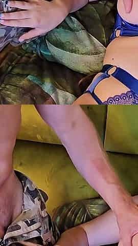 Interracial Pounding Foursome with Double Blowjob