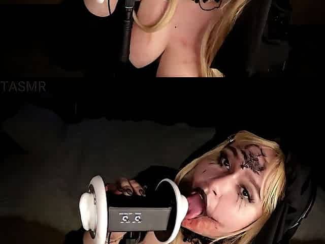 ASMR - NO COMPASSION - SLOPPY SUCKING, SPITTING, LICKING, EAR EATING + FEET - EmmaTASMR