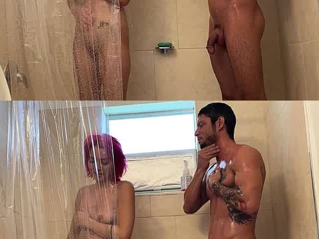 Amateur redhead sucks tons of cocks