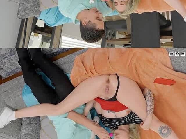 Thicc ebony stepmom has intense lesbian fuck with stepdaughter