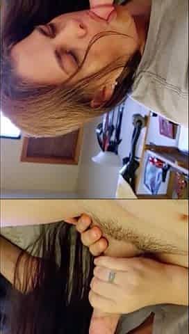 HAWT HOTTIE SUCKING ALL OVER MY KNOB, BALL'S & BACKDOOR UNTIL I CUM!!