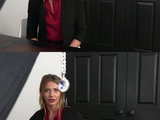 Blonde and Brunette Lesbians Share a Vibrator