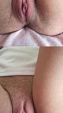 Fingering my pink taut snatch. #virgin