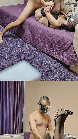 Amateur European slender wife in roleplay movie