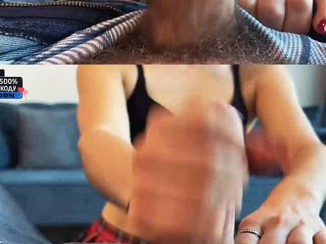 Cumshot on my face as she rides my tongue - sexy schoolgirl xxx!