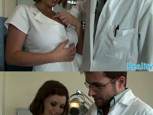 Real nurse with bigtits gets fucked deeply