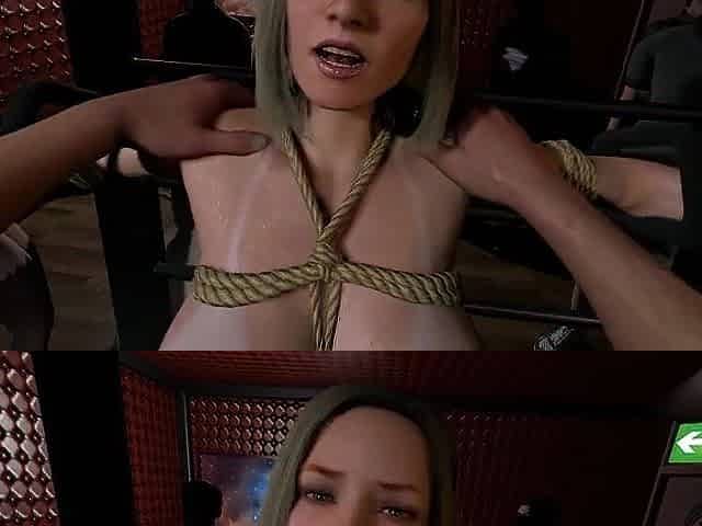 Double Penetration with Sex toy In SADOMASOCHISM Servitude Sex
