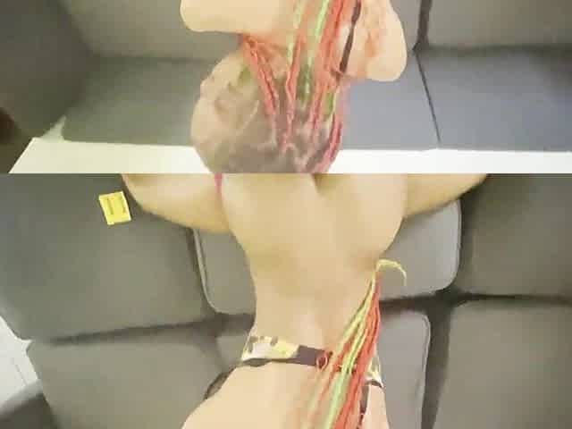 Constricted vagina pulled the cock-sock off my knob