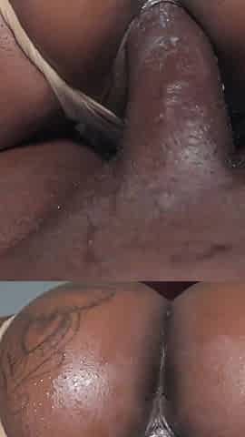 Thick Slut Getting Her Back Blown Out by Local Rapper