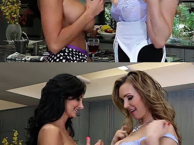 tongue games with Tanya Tate and her Gals