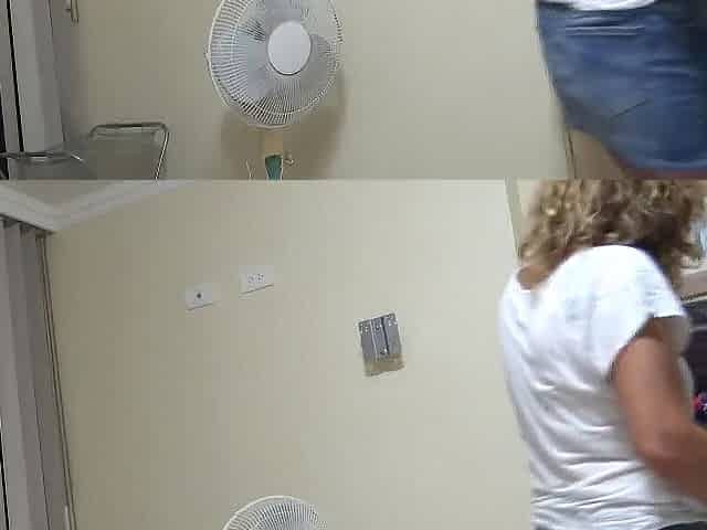 I return from the beach lascivious, great masturbation in front of stepson and this guy cums in my snatch