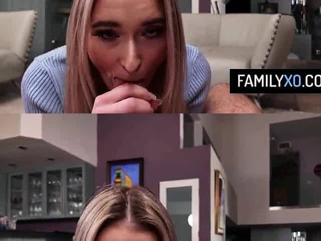 Slim Stepdaughter Craves Stepdad's Large Dick So Bad