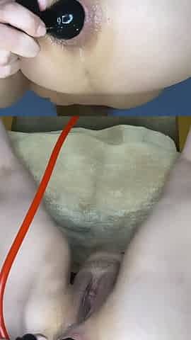 Anal Training with Inflatable Toy 2026