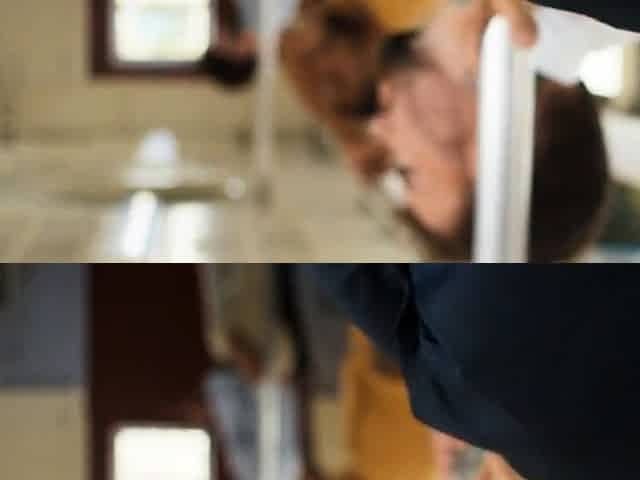 Blonde Commuter Is Pounded in Public Train - Covered in Cum