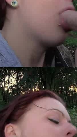 Dirty Dogging Slut Isabella Dean Gets Covered in Cum From Perverted Doggers
