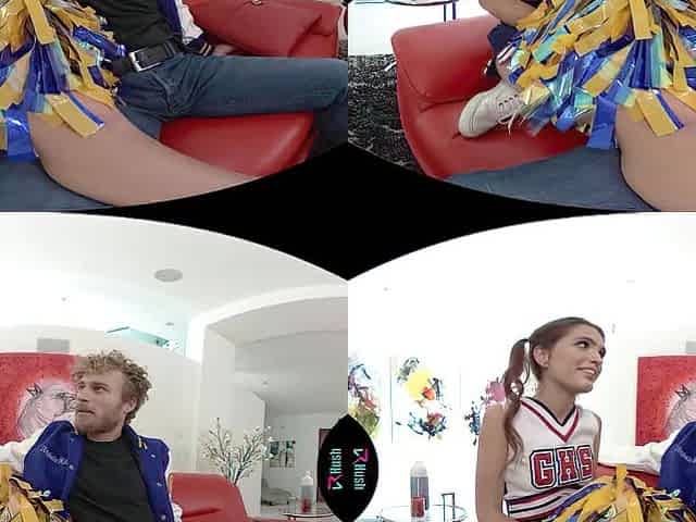 VRHUSH Cheerleader screwing her trainer