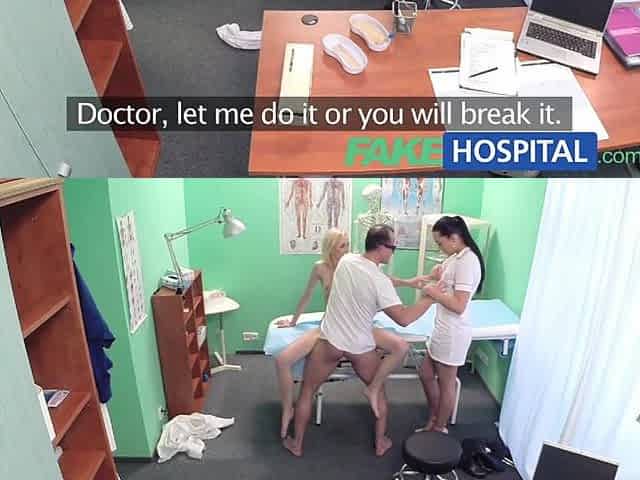 FakeHospital Doctor and nurse team up and fun married patient