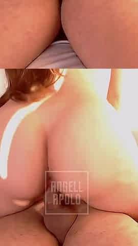Young Girl Sucks Her Boyfriend and Sits with Her Perfect Ass Until Her Pussy Is Full of Milk - Real Amateur Couple Part 2