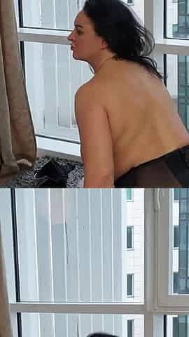 Doggy-style lesbian fuck