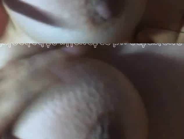 Hard Nipples Close-Up on Big Natural Tits