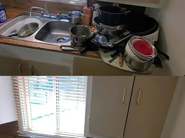 A Sink Full Of Dishes & One Cute Cabana Hunk