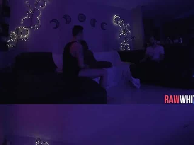 Well hung white male tears up constricted ebony twat BTS