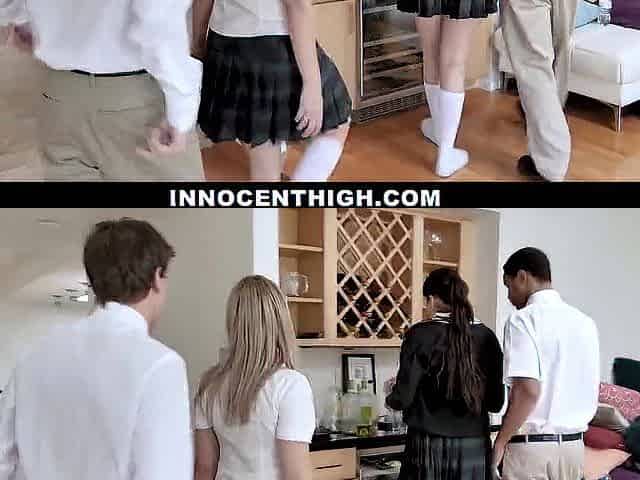 Lascivious college gal Serena Avery gets drilled during truth or dare game