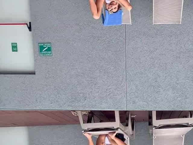 I recorded my celebrated influencer roommate sunbathing in brasilin strap here in medelin