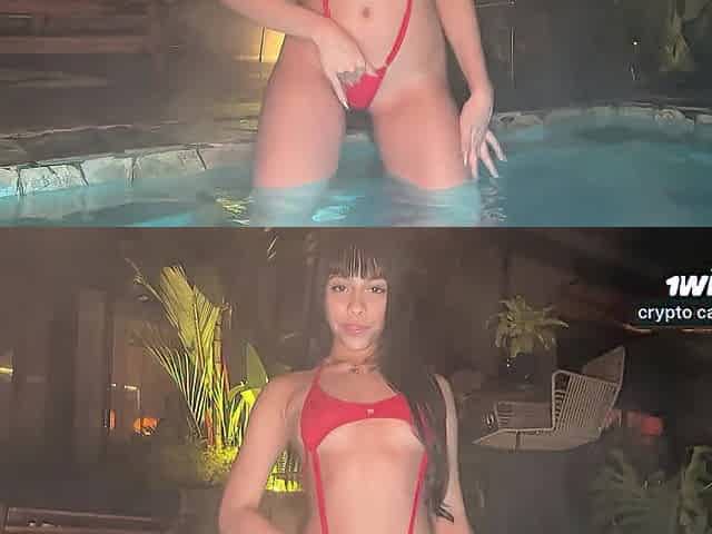Hot youthful Colombian is screwed in the jacuzzi by large dick