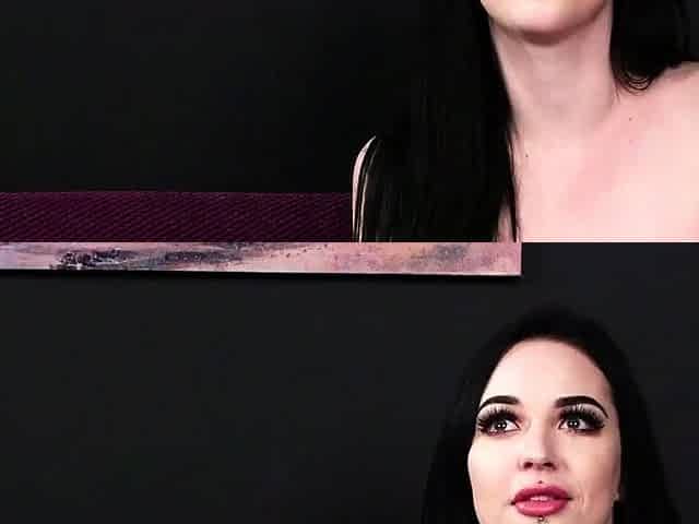 Dirty talking bae asks loser to tug dick