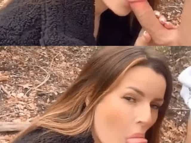 je lui fait une belle pipe dans la nature