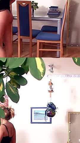 He secretly sets up a camera when his best friend's wife comes by to fuck