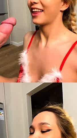 Booty blonde loves POV big cock
