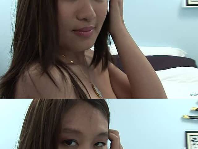 Dazzling Asian chubby with natural tits pose lovely then getting her hairy pussy licked