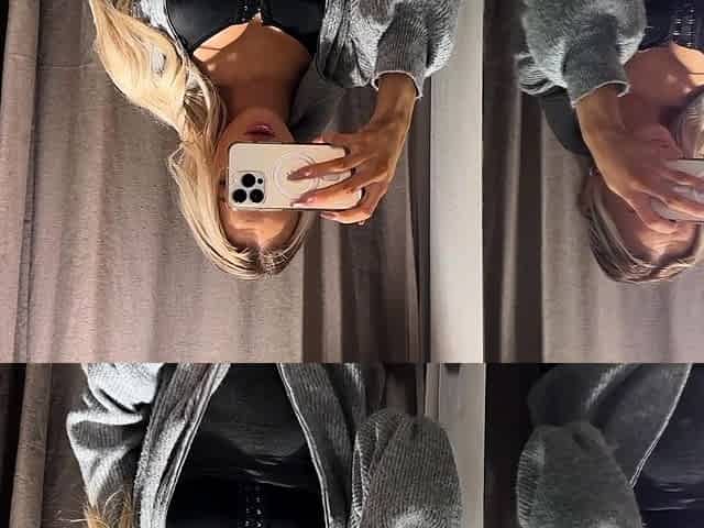 Big ass babe teasing while hubbys jerks