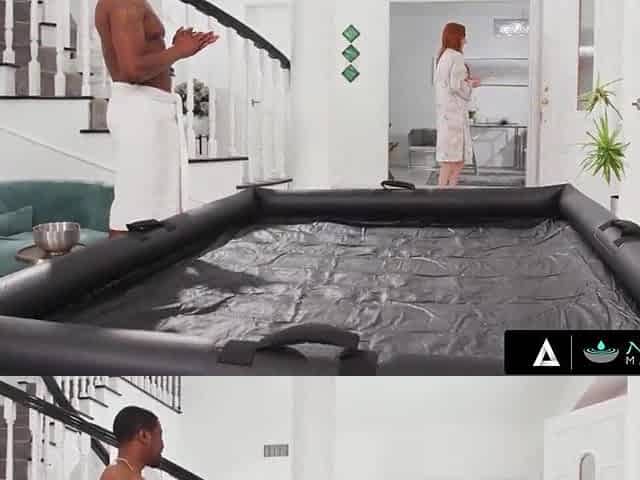 Steamy Trio During Birthday Massage