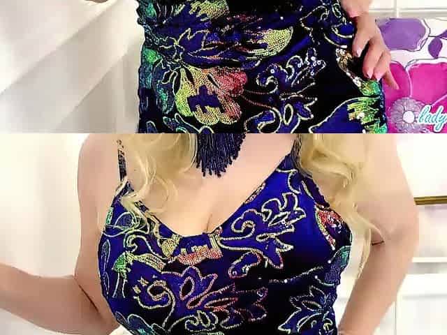 Breasty Golden-haired Lucy Striptease mother I'd like to fuck