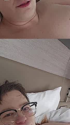 Amy plays with her snatch in a hotel