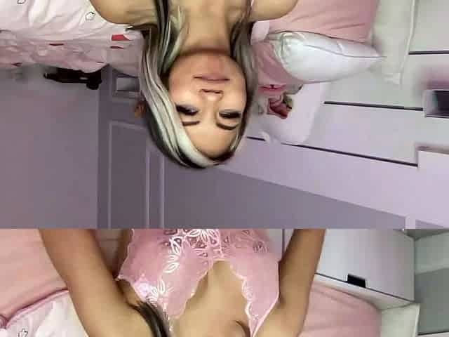Cute blonde amateur webcam teen masturbating