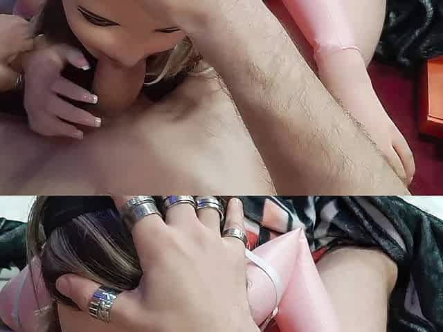 Tina Doll POV - Highlights, Pink Underware & Sparkly Choker