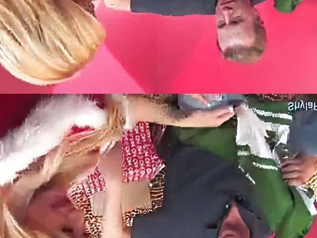 A perky Christmas creampie with Shyla Stylez