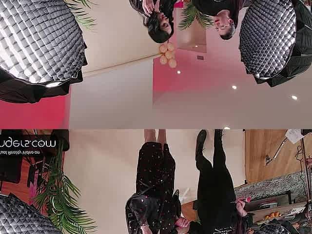 VR Bangers: Hawt Brunette hair Anissa in Nylons Sucks a Giant Knob and Bangs Missionary