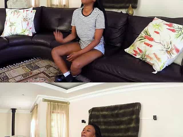 Big nipples Ebony amateur on a casting