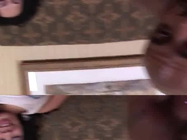The BBC destroys an ebonys chubby butt in advance of giving her a facial spunk fountain.